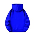 thumbnail image 4 of Resicozy Men's Quarter Zip Hoodies Zip Up Hoodie Long Sleeve Drop Shoulder Sweatshirt Casual Pullover Blue 3XL, 4 of 6