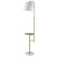 thumbnail image 3 of SAFAVIEH Sorsi Modern Adjustable Floor Lamp with Shelf, Brass Gold, 3 of 6