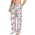 thumbnail image 2 of Yiaed Cute Flamingo Print Men's Lounge Pants, Loose PJ Bottoms, Long Pajama Pants for Men-XX-Large, 2 of 5