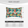 thumbnail image 4 of Rateoe Colorful Hawaii Palms Pattern Pillow Covers with Invisible Zipper(Pillows are not Included) Standard Pillowcases-20"x30", 4 of 6