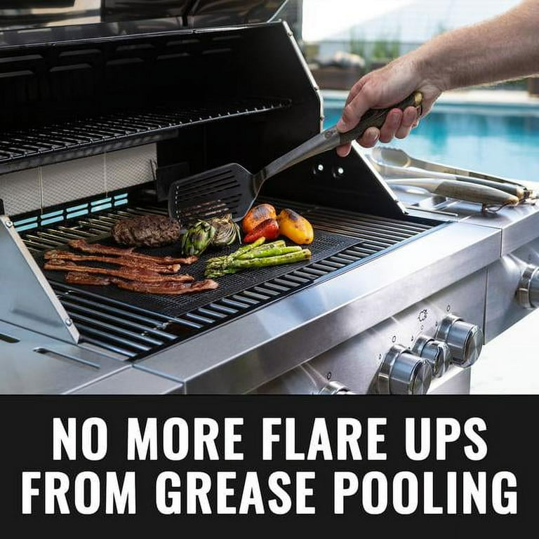 Grillaholics Non Stick Mesh Grill Mat 2 Pack The Perfect Grill Mats for Outdoor Grill Walmart