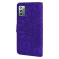 thumbnail image 3 of Mantto Cases for Samsung Galaxy Note 20 - 6.7 inch Magnetic Wallet Case for Women Card Holder Flip Cover Embossed Mandala Flower Kickstand PU Leather Magnetic Folio with Strap, Purple, 3 of 7