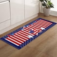 thumbnail image 2 of Runner Rug, Independence Day Flag Stars American Flag Red Stripe 4th of July,Soft Non Slip Entry Mat Washable Kitchen Area Carpet for Bathroom,Bedroom,Living Room,1 Piece, 15.7x47.2 Inch, 2 of 6