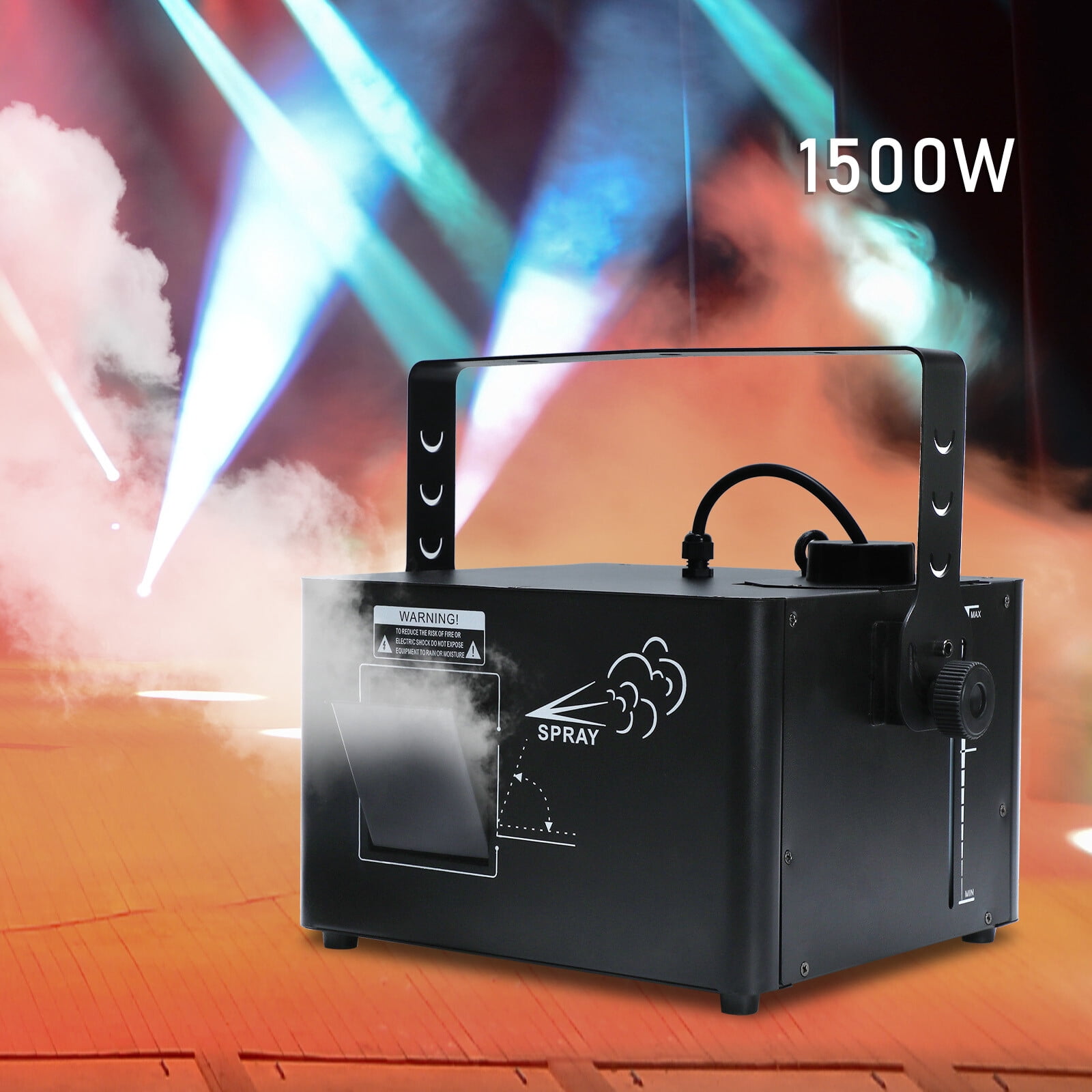 1500W Fog Machine Low Profile Hazer Haze Smoke Fog Machine for Stage Performances Bars KTVs Wedding Celebrations
