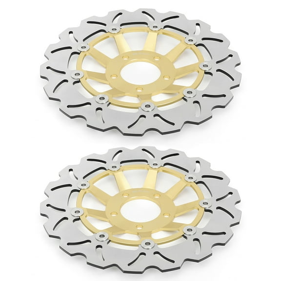 1Pair Front Brake Discs Rotors for SUZUKI GSXR750 1988-1995 GSXR1100 1989-1992 GSX-R 750 W 1991-1995 GSX-R 1100 W 1993-2000 GSXR 750 Limited Edition 1989-1990