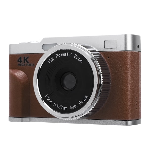 Cámara Digital, 4K UHD 48MP CMOS Sensor 16x Zoom Focus Auto Focus Anti Shake Compact Portable Portable, Para La Grabación De Video De Fotografía De Viaje