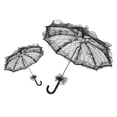 thumbnail image 5 of Lace Umbrella, Foldable Lace Fabric Parasol 22.2x22.2in Lace Parasol  For Concerts For Party Decorations For Weddings Black,Pink,,Green,Red,Rose Red, 5 of 8