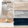 thumbnail image 4 of Giantex Electric Throw Heated Blanket, Soft Fast Heating, Grey, 5 Heat Settings, 3 Hours Auto-Off, Machine Washable, 60' x 50', 4 of 8