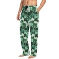 thumbnail image 5 of Green Clover Organic Material Wind Mens Pajama Pant Sleep and Lounge Bottons with Pockets, 5 of 7