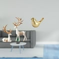 thumbnail image 2 of Escultura Coleccionable Europea De Reno Y Pájaro Dorado, Estatua De Animal Moderna Para Decoración Del Hogar, Repisa De Oficina, Sala De Estar, Regalo De Inauguración De La Casa, 2 of 8