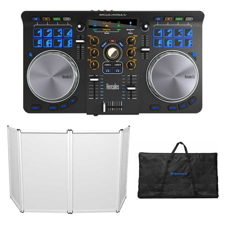 Hercules Universal DJ USB MIDI Bluetooth DJ Controller w/Interface/Pads+Facade