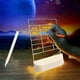 thumbnail image 4 of Pizarra luminosa LED | Tableta de escritura reutilizable con soporte | Pizarra luminosa portátil para dibujar y practicar | Superficie acrílica | Alimentación por USB | Incluye 7 rotuladores de color, 4 of 6