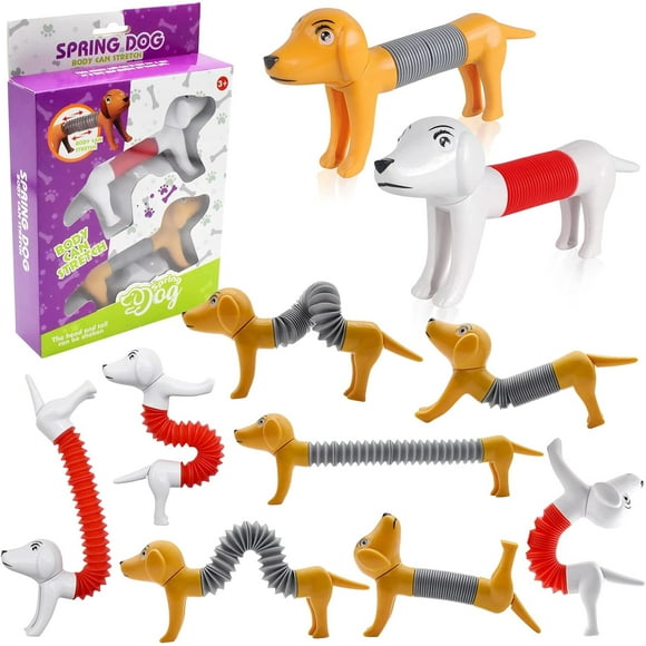 2 Pcs Fidget Sensory Tubes Toys Dog Party Favors Pop Tubes Fidget Toys