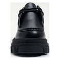 thumbnail image 4 of Sam Edelman Danice Black Leather Chunky Block Heel Lug Sole Slip On Loafers (Black Leather, 6), 4 of 7