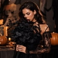 thumbnail image 4 of Aurorax Halloween Decorations Indoor,2 Pcs Gothic Fake Rose Flowers Dark Academia Vintage Black and Red Roses Artificial Flowers Gothic Decor for Adults Halloween Party Office Desktop Art, 4 of 6