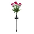 thumbnail image 2 of Solar Lotus Flower Stake Lights Outdoor | LED Decorative Garden, Lawn, Pathway Lighting | Realistic Silk Floral, 26.4" Tall, Multi-Color, Weatherproof, Auto-Charge Solar Landscape Accent, 2 of 6