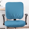 thumbnail image 1 of Funda de silla de oficina perfecl estirable lavable color sólido azul oscuro, 1 of 7