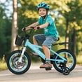 thumbnail image 3 of Costway 14" Kid's Bike for 3-5 with Height-Adjustable Handlebar & Saddle Handbrake Blue, 3 of 10