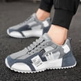 thumbnail image 3 of CORASUN Men's Chunky Platform Sneakers, Breathable Mesh Patchwork Casual Shoes, Lace Up Non Slip Walking Shoes, 3 of 3