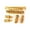 Golden, variant on Gieenan Guitar Roller Saddle Bridge and Tailpiece Electric Guitar Bridge Easy Install