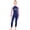 Blue, variant on Kids Girls' Quick-Dry Wetsuit, UPF 50+ Long Sleeve One-Piece, Stretch Sun Protection Swimsuit for Swimming & Surfing