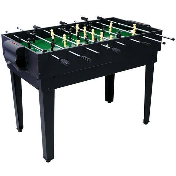GVN 5-In-1 Multi-Game Table - Billiards, Push Hockey, Foosball, Ping Pong, And Basketball Black/Blue