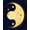 Gold, Pattern 2, variant on ODIKA 8'x10' Machine Washable Non-Slip Area Rug, Starry Night Yin Yang High Traffic Rug, Gold, 1726