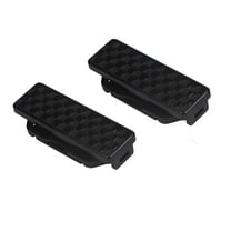 MELIVO 2pcs Car Seat Belt Clips Buckles Shoulder Tension Adjuster Clamps (Black)