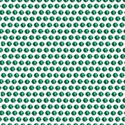48" 10mm Round Metallic Green Mardi Gras Beads