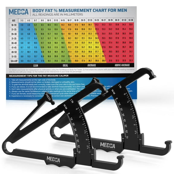 MEDca Skinfold Body Fat Caliper - Skin Fold Body Fat Analyzer