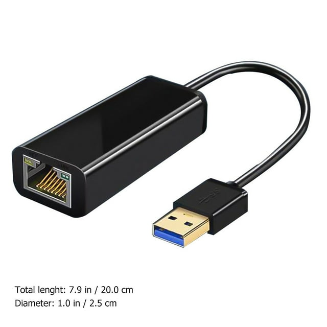 1 PC Lightweight Portable USB 3.0 To RJ45 Adapter Ethernet Adapter for Home Restaurant