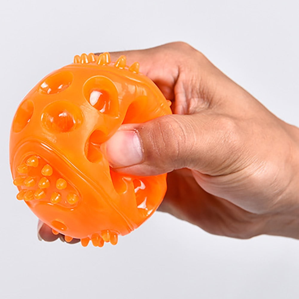 Irregular Bouncing Ball Pet Squeaky Chew Toys Interactive For Dog