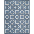 thumbnail image 3 of SAFAVIEH Indoor Outdoor CY6925-243 Courtyard Blue / Beige Rug, 3 of 10