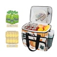 thumbnail image 2 of FORMRS Insulated Cooler Bag 24 Cans Capacity Soft Leakproof Lunch Box with Side Pockets, Pumpkins Pattern, 2 of 7