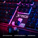 thumbnail image 3 of Kit Gamer 2 en 1 XTREME PC GAMING Battle Chief Teclado y Mouse Membrana Español 3600 DPI RGB USB Negro, 3 of 6