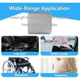 thumbnail image 3 of Extra Thick Large Seat Cushion -19 X 17.5 X 4 Inch Gel Memory Foam Cushion with Carry Handle Non Slip Bottom - Pain Relief Coccyx Cushion for Wheelchair Office Chair (Gray), 3 of 14