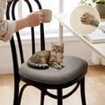thumbnail image 4 of Stretch Dining Chair Seat Covers Elastic Scratch Resistant Dustproof Chair Cushion Slipcover for Kitchen Dining Room Restaurant Seat Protector, 4 of 6