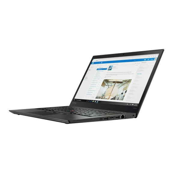 Lenovo ThinkPad 14" Full HD Laptop, Intel Core i5 i5-6300U, 8GB RAM, 256GB SSD, Windows 10 Pro, Black, 20JSS0KS00