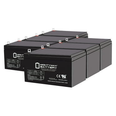 ML15-12NB 12V 15AH Replacement Battery Compatible with Luyuan PB601 HZH5-660BT Ebike - 6 Pack
