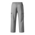 thumbnail image 7 of Sweat Pants for Mens Lounge Casual Joggers Workout Flared Loose Fit Gym Wide Leg Solid Oversized Relaxed Fit, 7 of 7