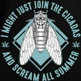 thumbnail image 3 of CafePress - Cicadas I Might Just Join The Cicadas Entomologist - Women's Long Sleeve Dark Pajamas, 3 of 7