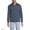 Dusk Indigo Heather, variant on Men's Long Sleeve American-Grown Supima Cotton Polo Shirt