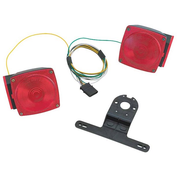 Light Kit and Wire Kit and License Plate Relocater For Cargo Carriers