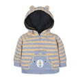 thumbnail image 2 of Gerber Baby & Toddler Boy Zip-Up Hoodie Sweater & Joggers Outfit Set, 2-Piece (Newborn - 5T), 2 of 7