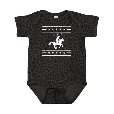 

Inktastic Cowboy Silhouette Team Roping Rodeo Gift Baby Boy or Baby Girl Bodysuit