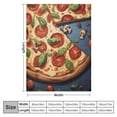 thumbnail image 4 of Fenyluxe Pizza Print Throw Blanket for Bed Couch Car | Lightweight Blanket for All Seasons | Super Soft 50x60in, 4 of 6