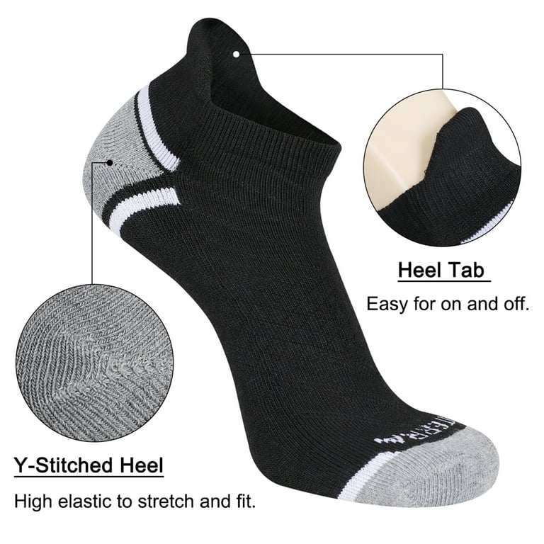 COOPLUS Mens Athletic Ankle Low Cut Socks Men's Sock Size 10-13 Male No  Show Socks 6 Pairs 
