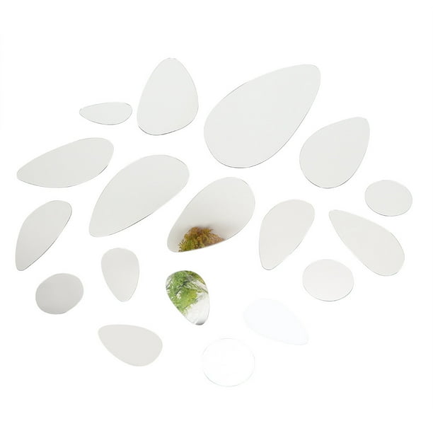Espejo de pared, espejo acrílico ovalado decorativo Espejo decorativo Espejo decorativo acrílico Rendimiento confiable