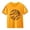 Yellow, variant on Kids Girls Baseball Printed Trendy Tees Short Sleeve Crewneck T-Shirts Girls Boys Athletic Shirts Casual Summer Tops