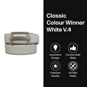 Men's Belt, Nexbelt Ratchet Leather Texture Classic Colour Winner White V.4 Golf Belt